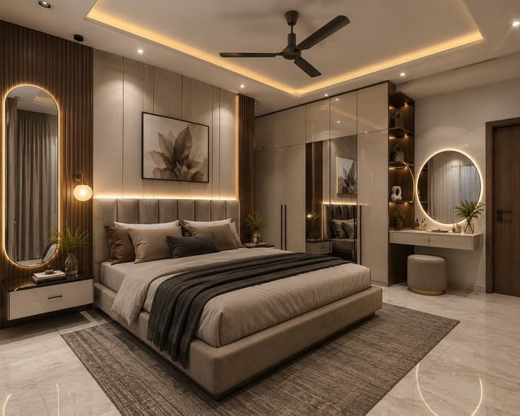 Executive room with king bed, wardrobe, and vanity at Kosayo Hotel