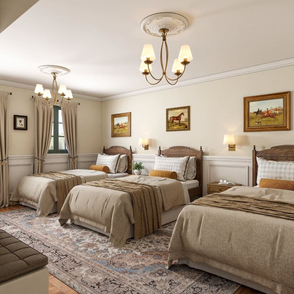 Family suite with three beds for group stays at Kosayo Hotel